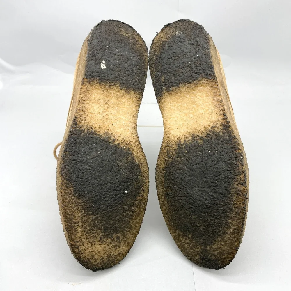 Tods Mens 9.5 10.5 Suede Chukka Desert Boots Tan Crepe Sole preppy Classic Shoes